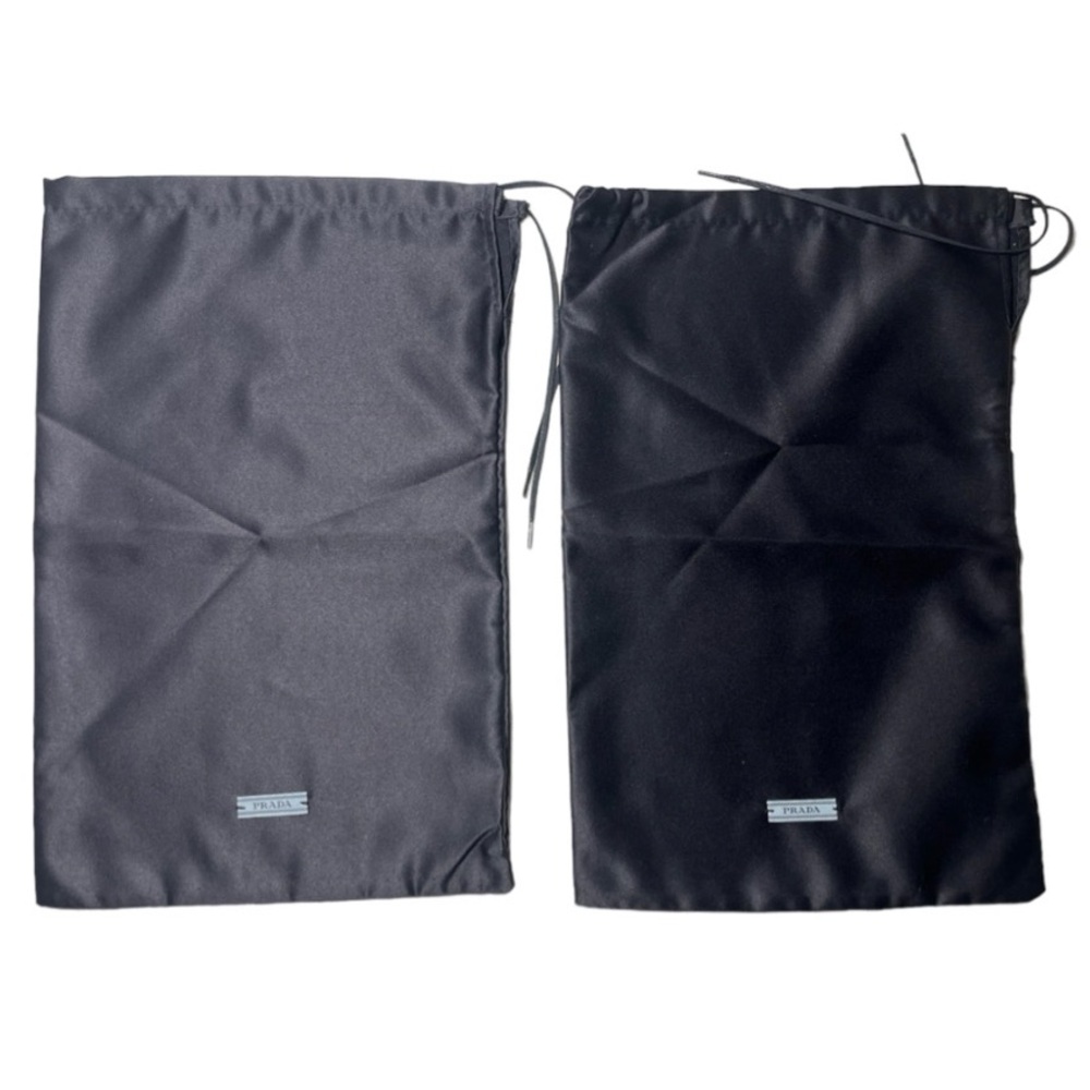 Prada Authentic Drawstring Silk Shoe Sneaker Hand… - image 1